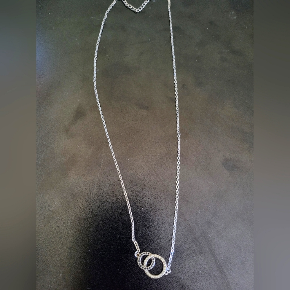 Infinity Circles Necklace 925 Sterling Sliver